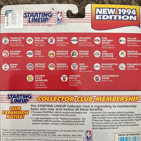 Alonzo Mourning figure Charlotte Hornets 1994 - Picture 4 of 4